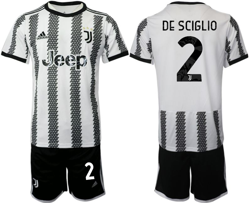 Men 2022-2023 Club Juventus FC home white 2 Soccer Jersey